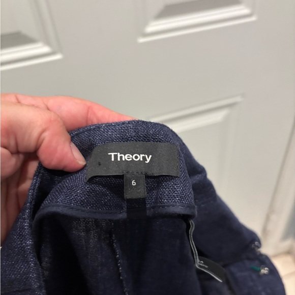 Theory wide leg linen pants - Picture 4 of 5